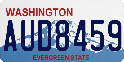 WA license plate AUD8459