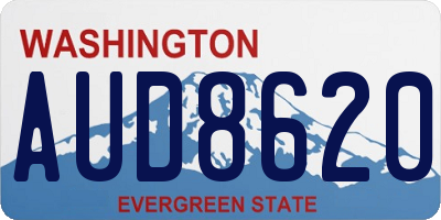 WA license plate AUD8620