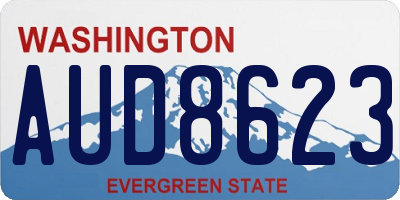 WA license plate AUD8623