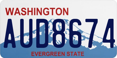 WA license plate AUD8674
