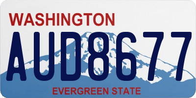 WA license plate AUD8677