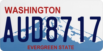 WA license plate AUD8717