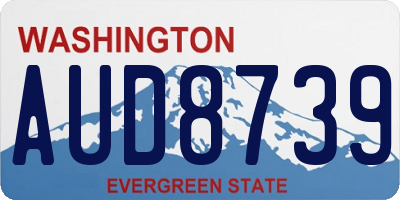 WA license plate AUD8739