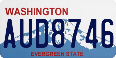WA license plate AUD8746