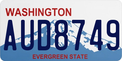 WA license plate AUD8749
