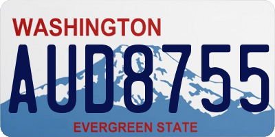WA license plate AUD8755