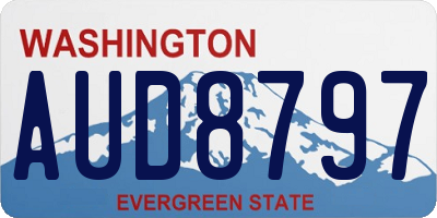 WA license plate AUD8797