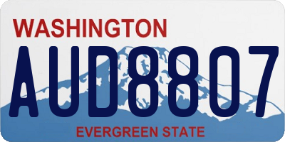 WA license plate AUD8807