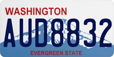 WA license plate AUD8832