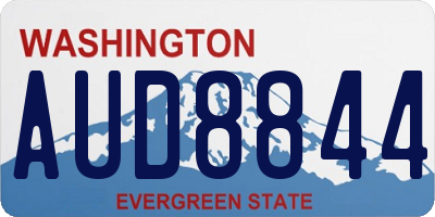 WA license plate AUD8844
