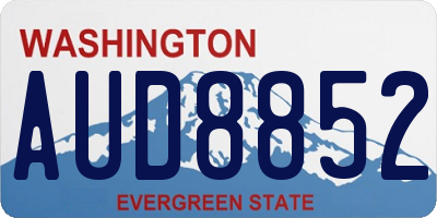 WA license plate AUD8852