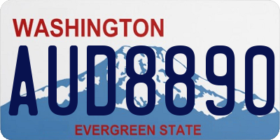 WA license plate AUD8890