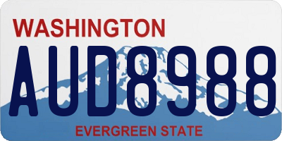 WA license plate AUD8988