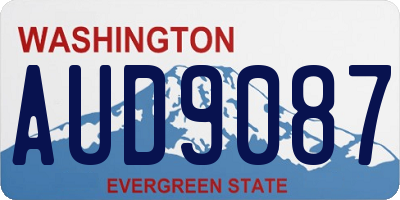 WA license plate AUD9087