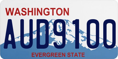 WA license plate AUD9100