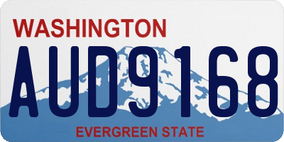 WA license plate AUD9168