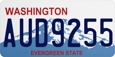 WA license plate AUD9255