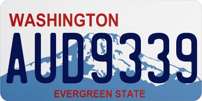 WA license plate AUD9339
