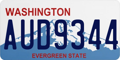 WA license plate AUD9344