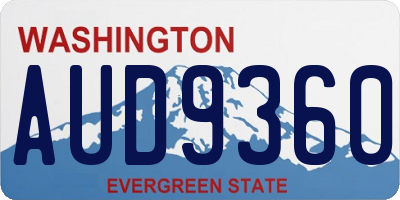 WA license plate AUD9360