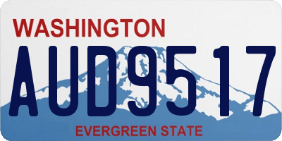 WA license plate AUD9517