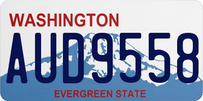 WA license plate AUD9558