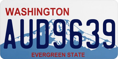 WA license plate AUD9639