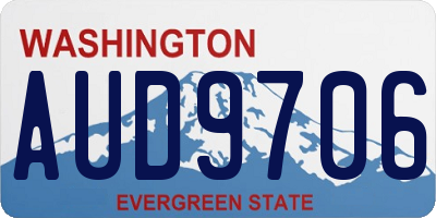 WA license plate AUD9706