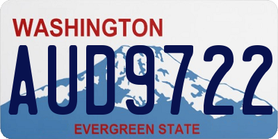 WA license plate AUD9722