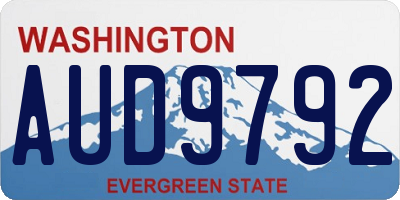 WA license plate AUD9792