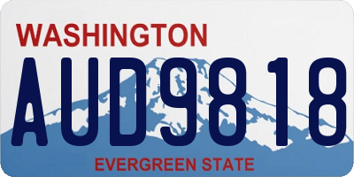 WA license plate AUD9818