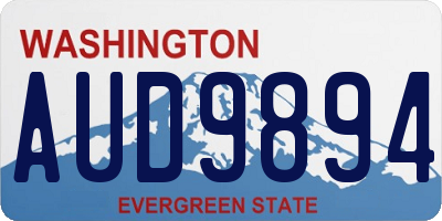WA license plate AUD9894