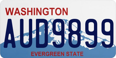 WA license plate AUD9899
