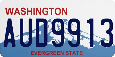 WA license plate AUD9913