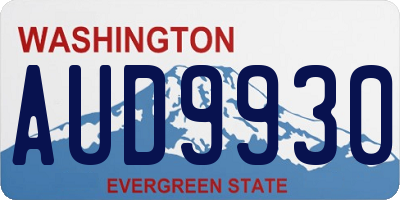 WA license plate AUD9930