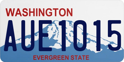 WA license plate AUE1015