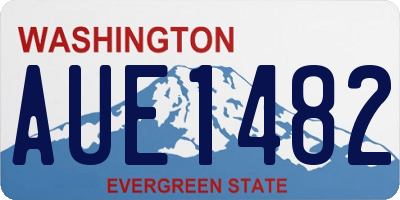 WA license plate AUE1482