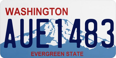 WA license plate AUE1483