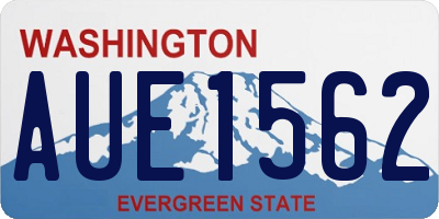 WA license plate AUE1562