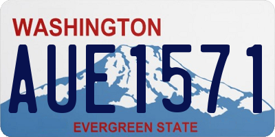 WA license plate AUE1571