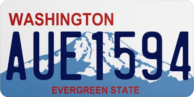 WA license plate AUE1594