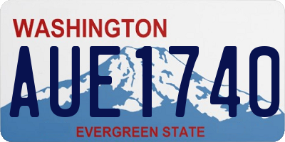 WA license plate AUE1740