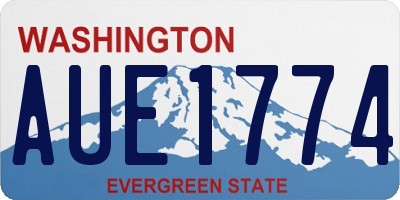 WA license plate AUE1774