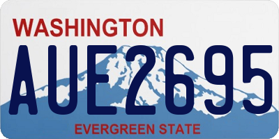 WA license plate AUE2695