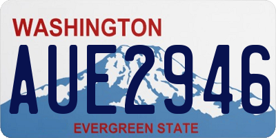 WA license plate AUE2946