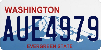 WA license plate AUE4979