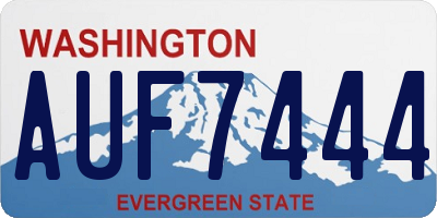WA license plate AUF7444