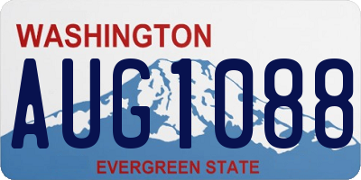 WA license plate AUG1088