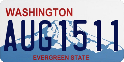 WA license plate AUG1511