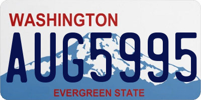 WA license plate AUG5995
